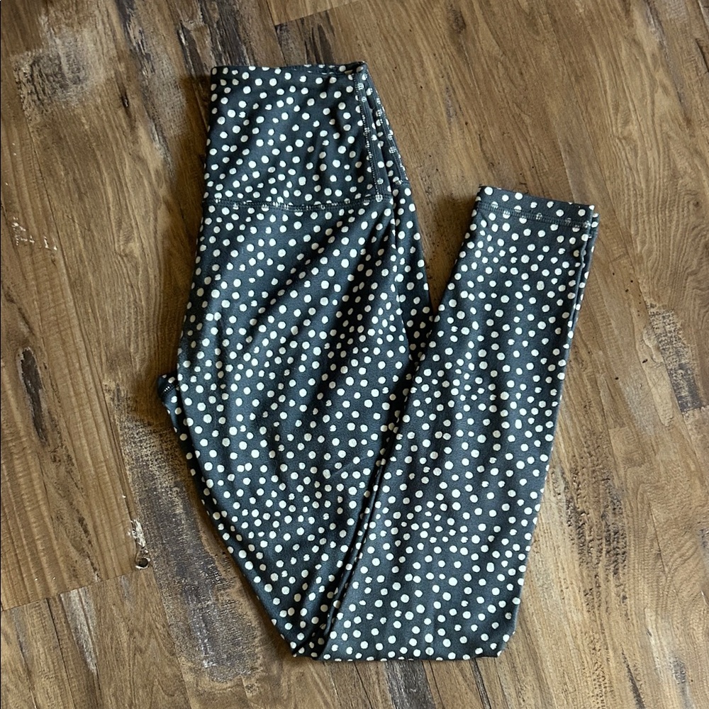 Glyder Black and White Polka Dot Leggings
